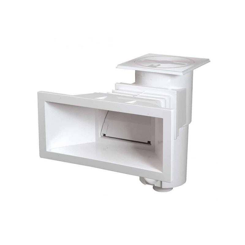 Skimmer grande meurtrière avec rallonge, SL119-SB118, Blanc