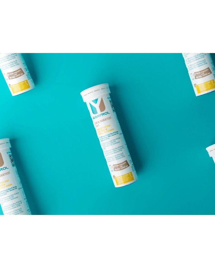 Bandelettes Test - CL & Br QUICKTEST 5-en-1 Bandelettes Test - CL & Br QUICKTEST 5-en-1