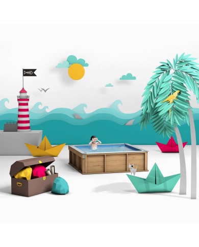 Piscine bois pistoche 2x2 Piscine bois pistoche 2x2
