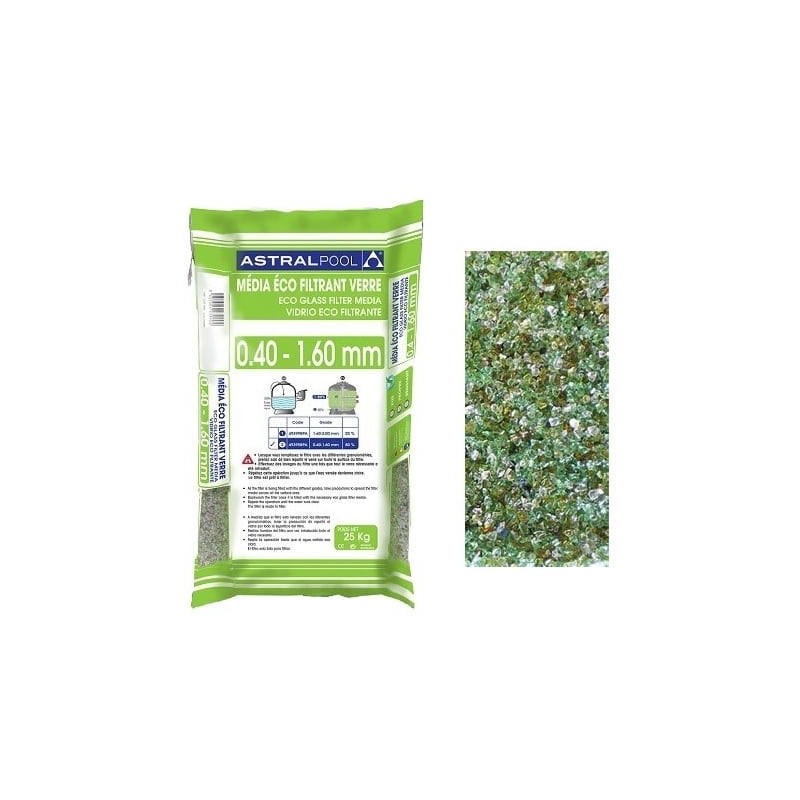 Verre Filtrant ECOPURE 0.4-1.6mm | Filtration Piscine Verre Filtrant ECOPURE 0.4-1.6mm | Filtration Piscine