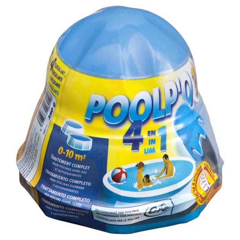 Kit de traitement 4en1 piscine hors sol 0-10m3 POOLP'O