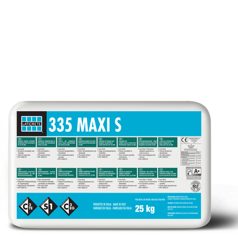 Mortier Colle 335 MAXI S Gris, 25 kg - LATICRETE