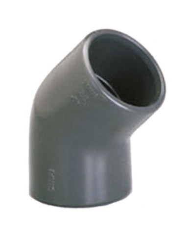 Coude à 45° femelle PVC pression à coller Ø50