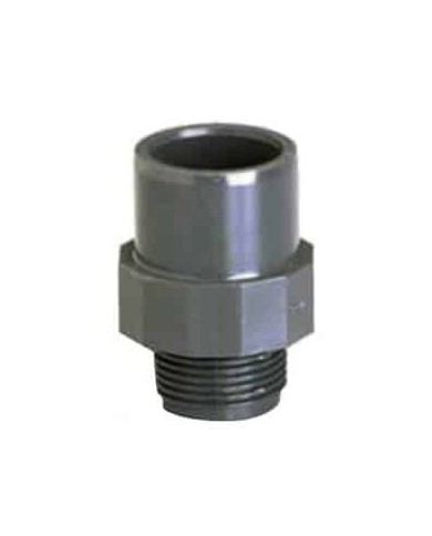 Embout fileté mâle-femelle PN10 PVC pression à coller Ø50/63