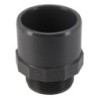 Embout fileté mâle-femelle PN10 PVC pression à coller Ø63/75