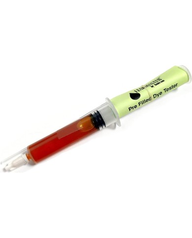 Seringue colorant jaune fluo / détection de fuites