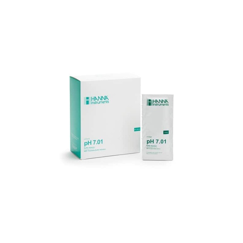 Solution tampon pH 7.01 en sachet, 20 ml