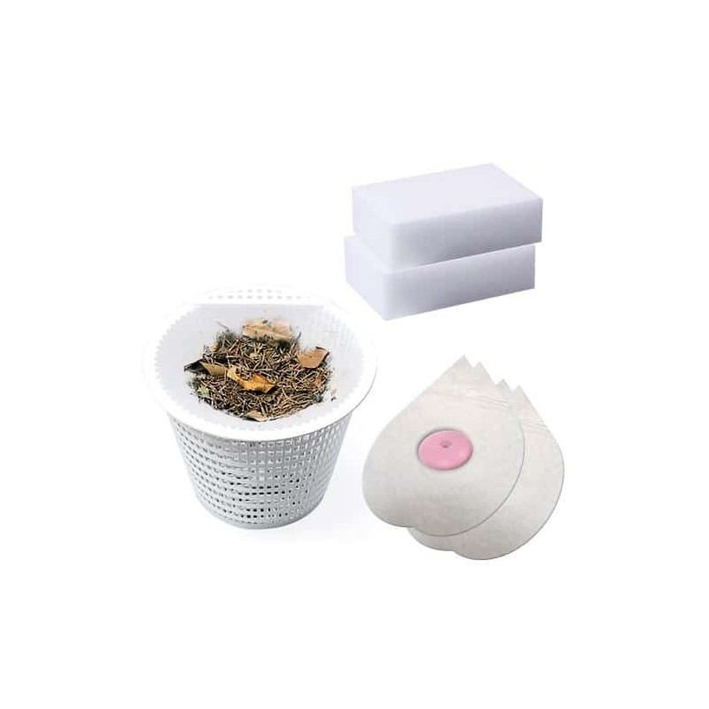 Kit de 2 gommes, 2 absorbeurs et 4 préfiltres