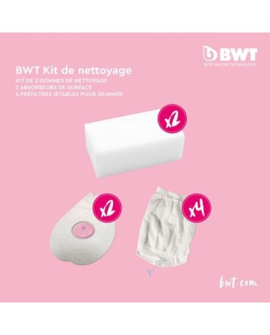 Kit de 2 gommes, 2 absorbeurs et 4 préfiltres Kit de 2 gommes, 2 absorbeurs et 4 préfiltres