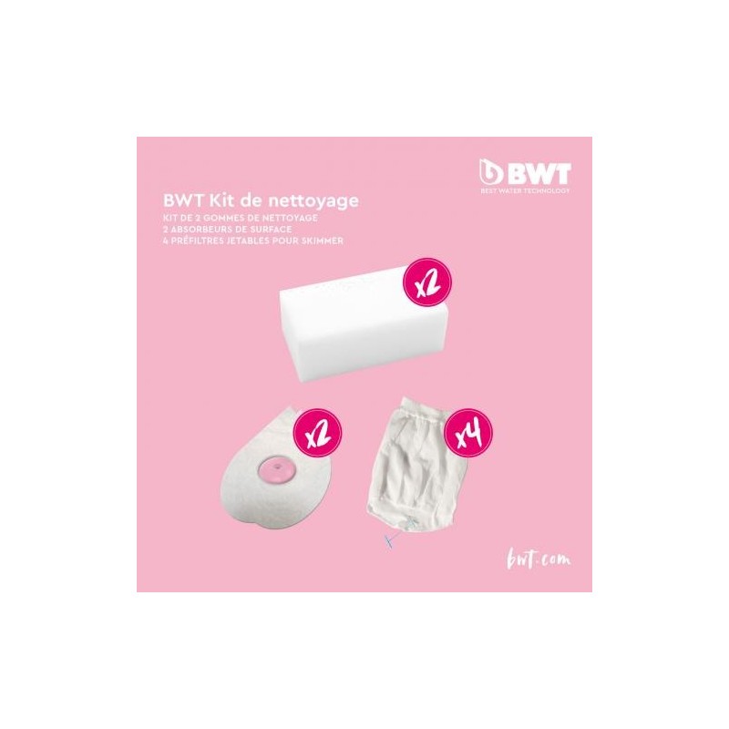 Kit de 2 gommes, 2 absorbeurs et 4 préfiltres