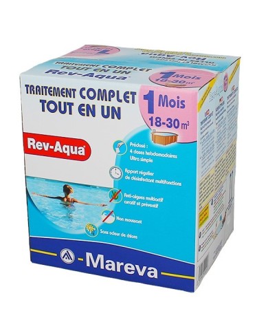 Rev-Aqua, Kit traitement 1 mois, 18-30 m3 Rev-Aqua, Kit traitement 1 mois, 18-30 m3