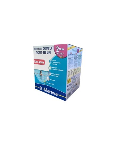 Rev-Aqua, Kit traitement 2 mois, 10-18 m3 Rev-Aqua, Kit traitement 2 mois, 10-18 m3