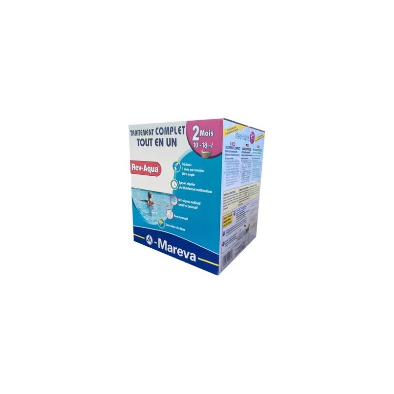 Rev-Aqua, Kit traitement 2 mois, 10-18 m3 Rev-Aqua, Kit traitement 2 mois, 10-18 m3