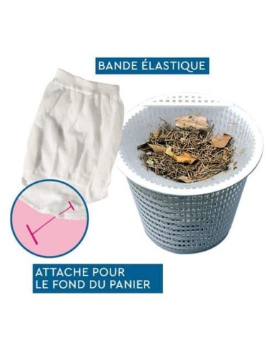 Préfiltre Jetable Skimmer BWT (x8) | Protection Filtre Piscine Préfiltre Jetable Skimmer BWT (x8) | Protection Filtre Piscine