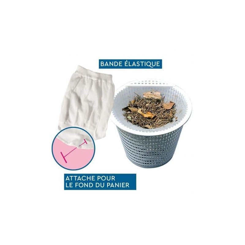 Préfiltre Jetable Skimmer BWT (x8) | Protection Filtre Piscine Préfiltre Jetable Skimmer BWT (x8) | Protection Filtre Piscine