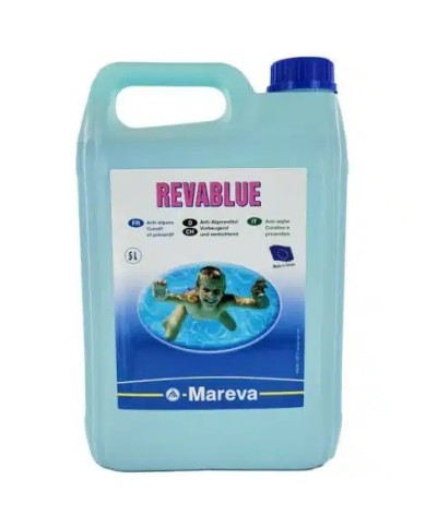Revablue, anti algues anti calcaire azurant - 5 L Revablue, anti algues anti calcaire azurant - 5 L