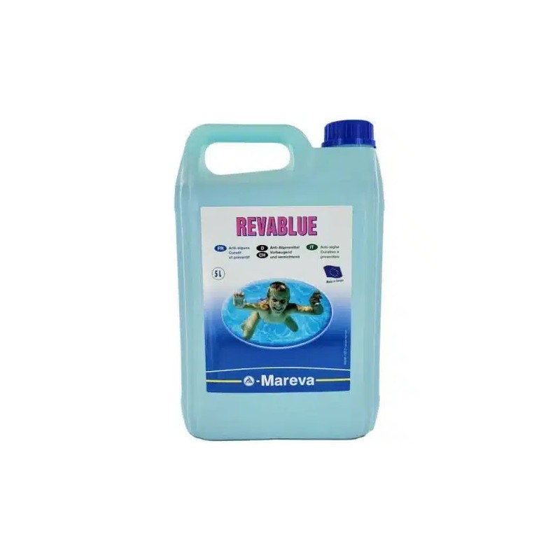Revablue, anti algues anti calcaire azurant - 5 L Revablue, anti algues anti calcaire azurant - 5 L