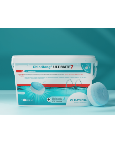 Galets de chlore 7 fonctions - Chlorilong ® ULTIMATE 7 - 4,8 kg Galets de chlore 7 fonctions - Chlorilong ® ULTIMATE 7 - 4,8 kg