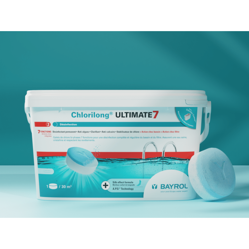Galets de chlore 7 fonctions - Chlorilong ® ULTIMATE 7 - 4,8 kg