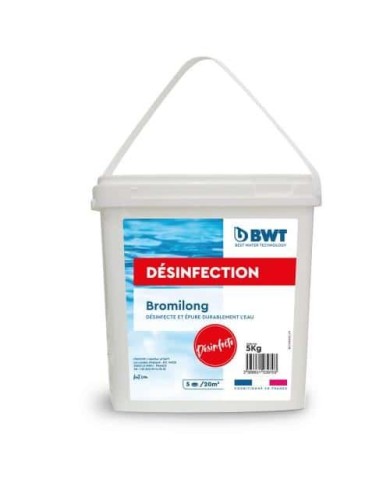 Brome Pastilles BROMILONG 5Kg | Désinfection Piscine Longue Durée Brome Pastilles BROMILONG 5Kg | Désinfection Piscine Longue Durée