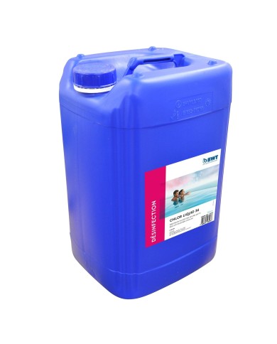 Chlore Liquide Piscine 36° 20L (23Kg) | Désinfection Puissante & Rapide Chlore Liquide Piscine 36° 20L (23Kg) | Désinfection Puissante & Rapide