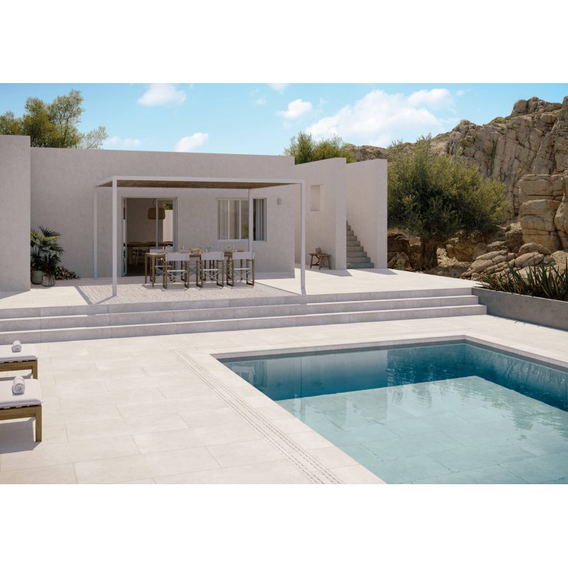 Carrelage Margelle piscine Talon L Cements Collection – SNOW