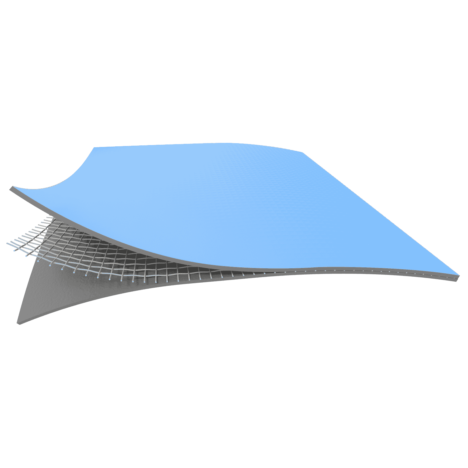 Membrane armée ALKORPLAN 1000, bleu clair