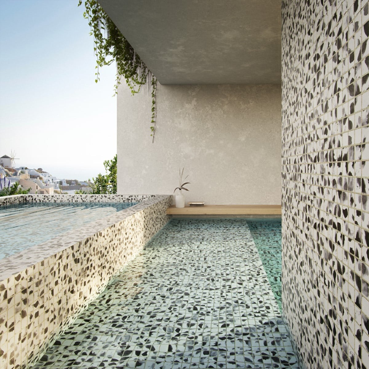 Mosaïque piscine Aquarelle Collection - SHADES