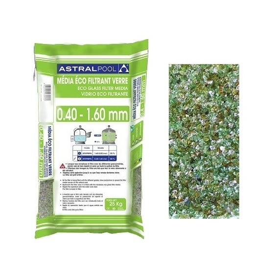 Verre filtrant ECOPURE 0,4 - 1,6mm sac de 25 Kg
