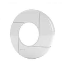 Enjoliveur blanc rond pour projecteur tubulaire