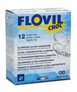 FLOVIL floculant choc, boîte de 12 pastilles