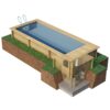 Piscine bois URBAINE 6x2.50, Ht 133, chauffage