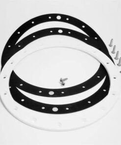 Bride, joints, vis / projecteur PL96, blanc, les 2