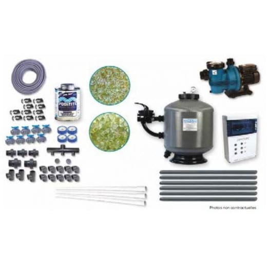 Kit de filtration complet piscine 80 m3