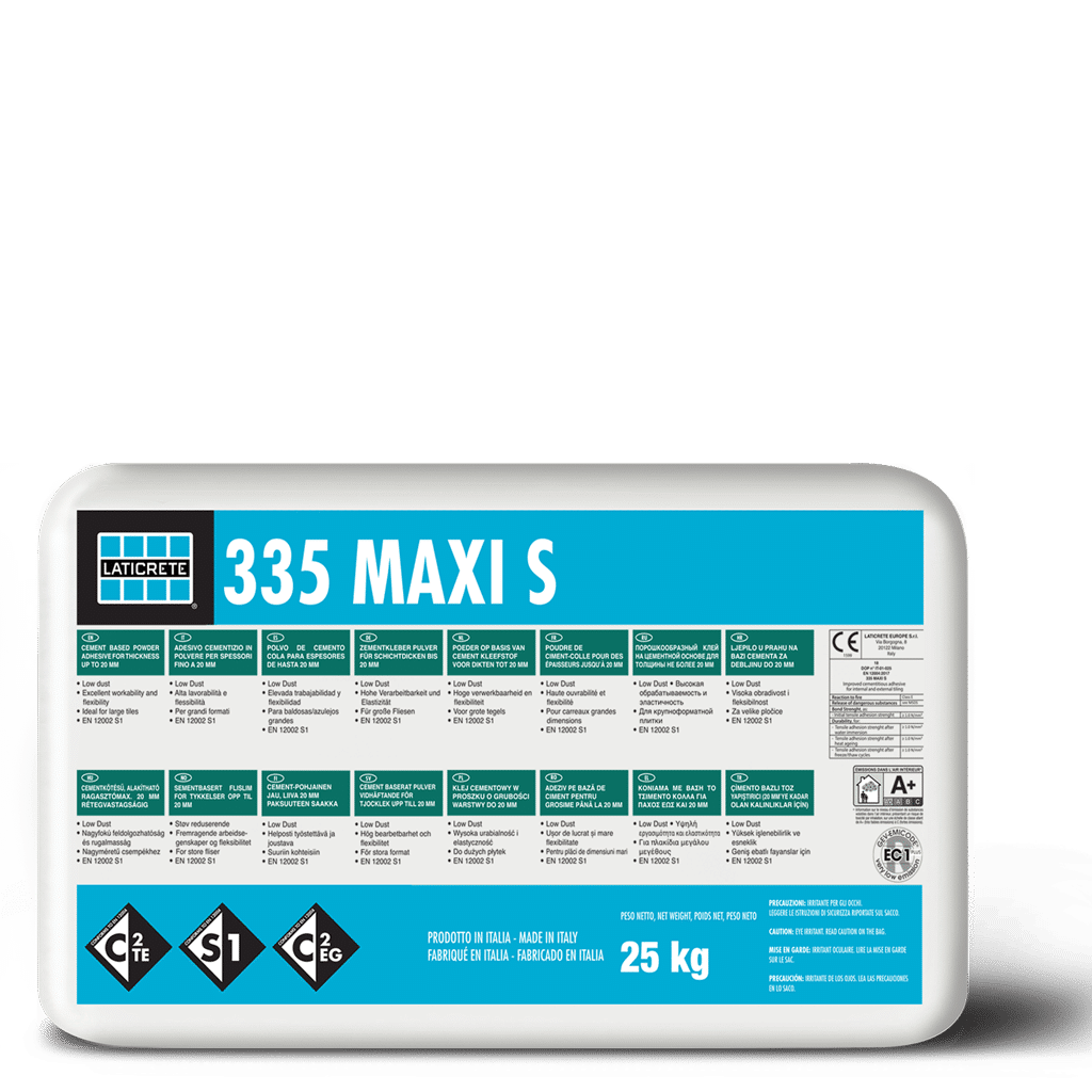 Mortier Colle 335 MAXI S Gris, 25 kg - LATICRETE