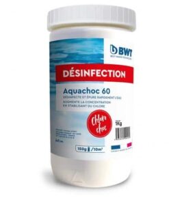 Chlore choc stabilisé granulés, AQUACHOC 60 - 1 kg