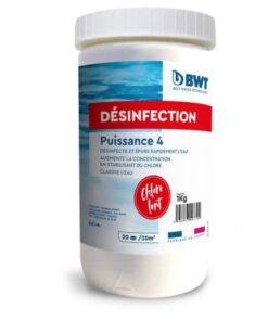 Chlore 4 fonctions, pastilles 20gr, PUISSANCE 4 - 1 kg