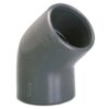 Coude à 45° femelle PVC pression à coller Ø50