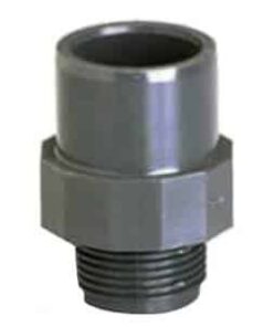 Embout fileté mâle-femelle PN10 PVC pression à coller Ø50/63