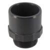 Embout fileté mâle-femelle PN10 PVC pression à coller Ø63/75