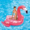Bouée flamant rose XXL pailletée