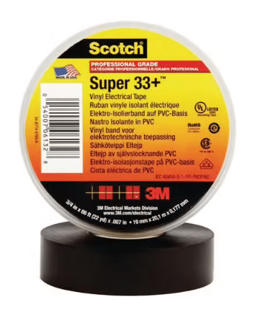 Ruban vinyle isolant électrique Super 33+