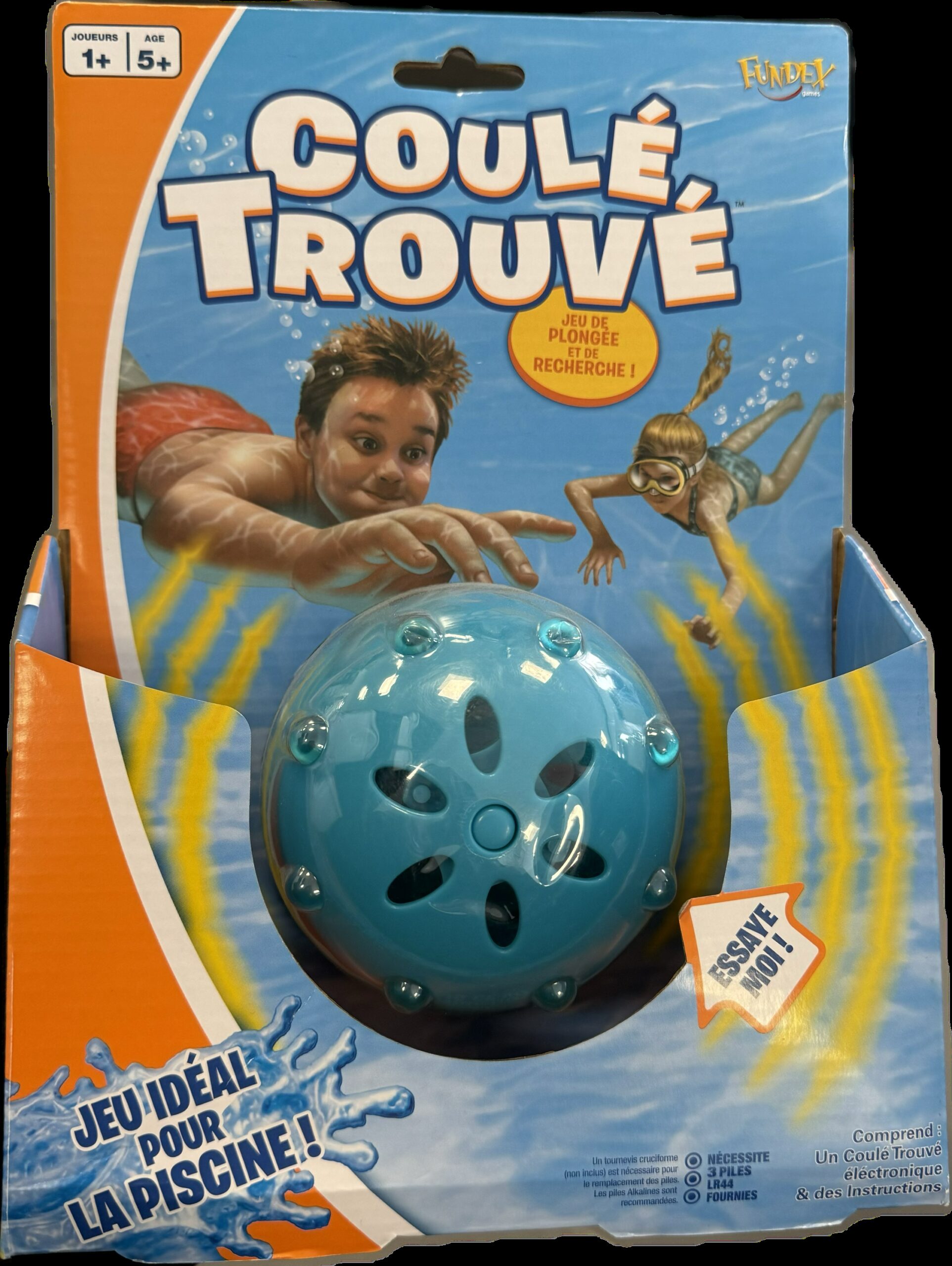 Jeu piscine coulé trouvé