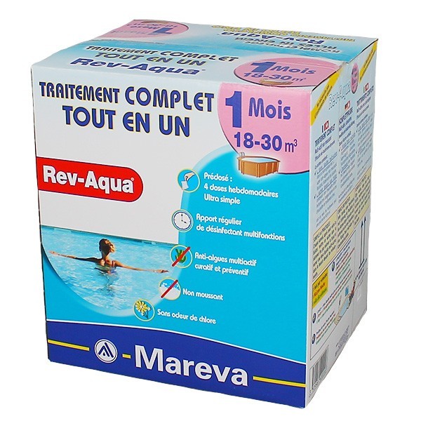Rev-Aqua, Kit traitement 1 mois, 18-30 m3