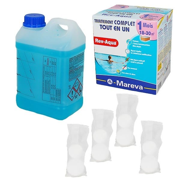 Rev-Aqua, Kit traitement 1 mois, 18-30 m3