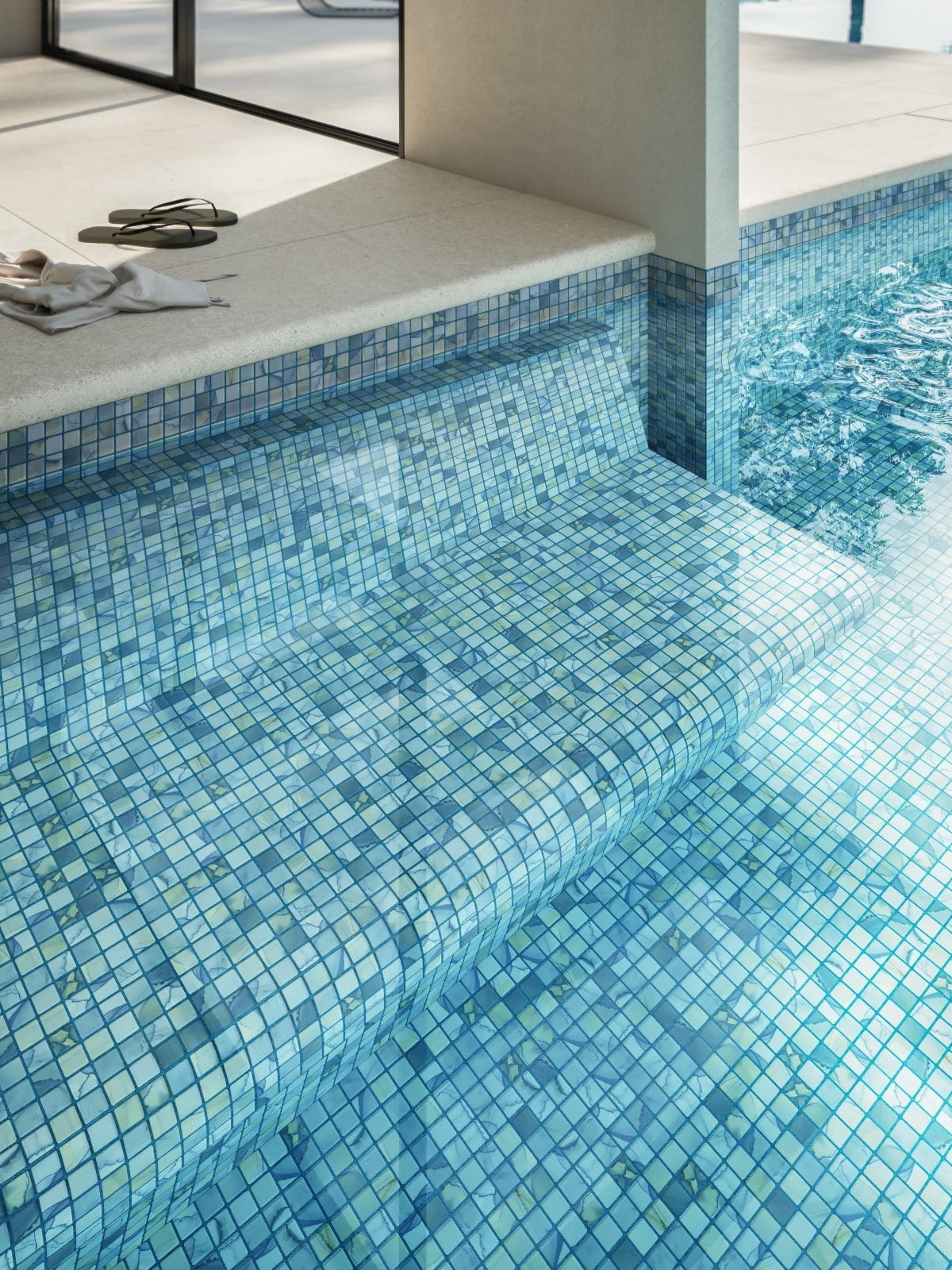 Mosaïque piscine Aquarelle Collection – WASHES