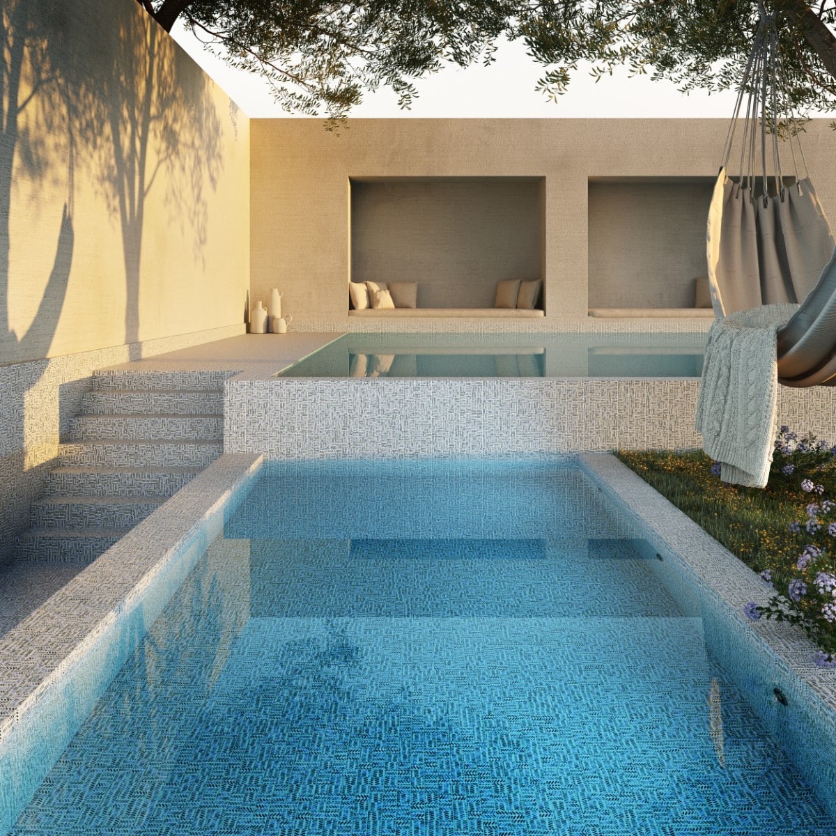 Mosaïque piscine Aquarelle Collection – STROKES