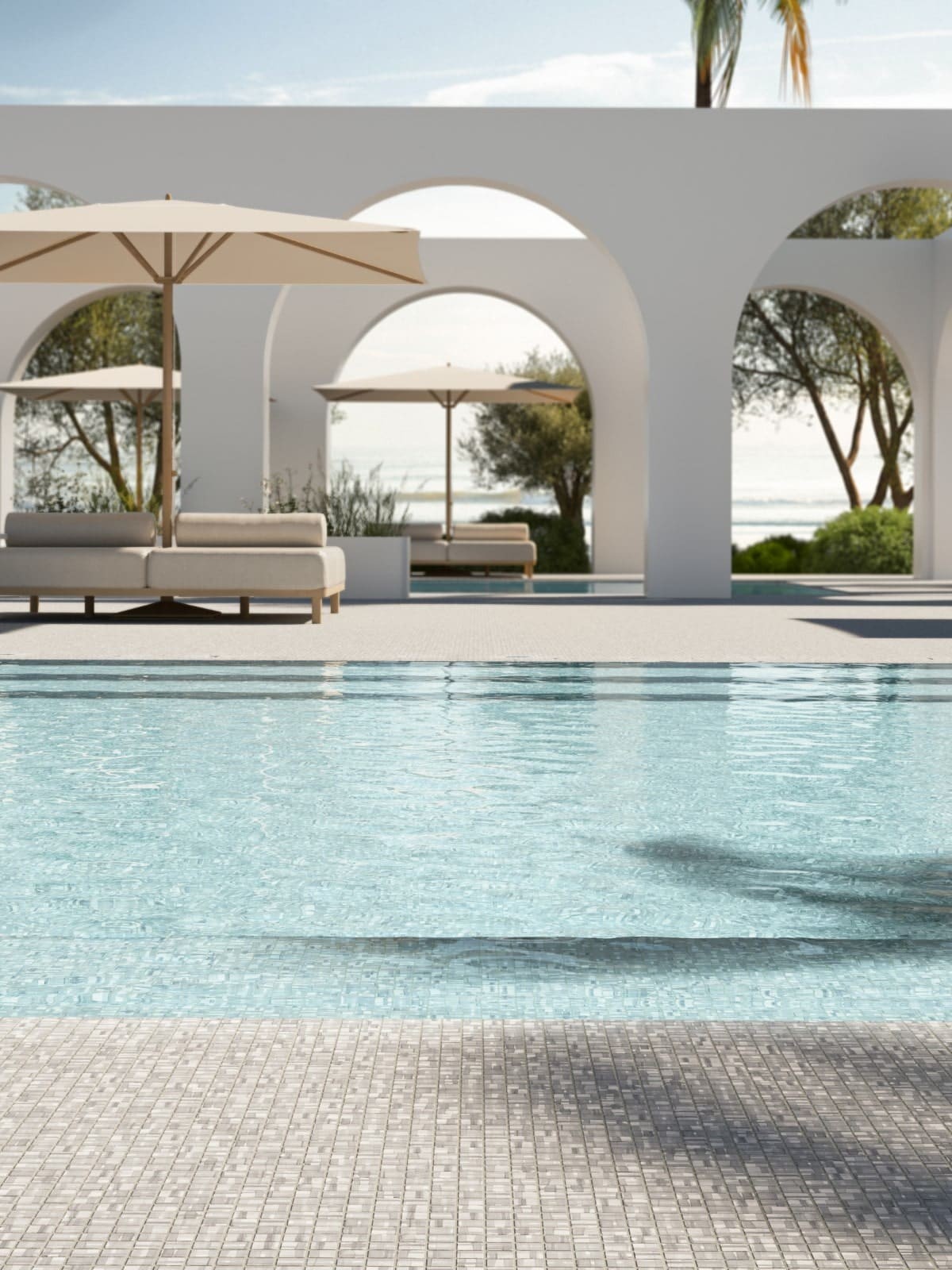 Mosaïque piscine Aquarelle Collection – STRIPES