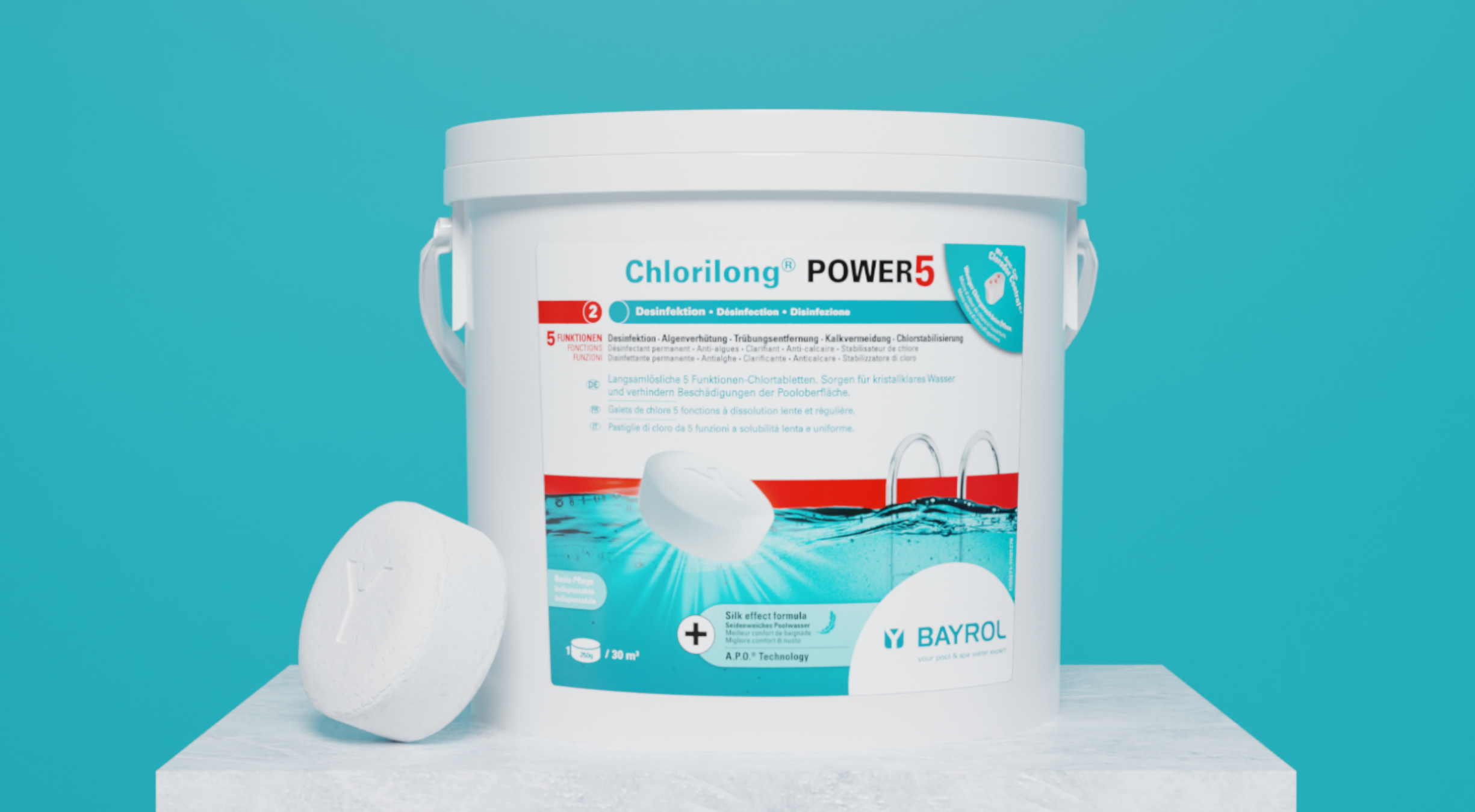 Galets de Chlore 5 fonctions - ® POWER 5 - 5 kg