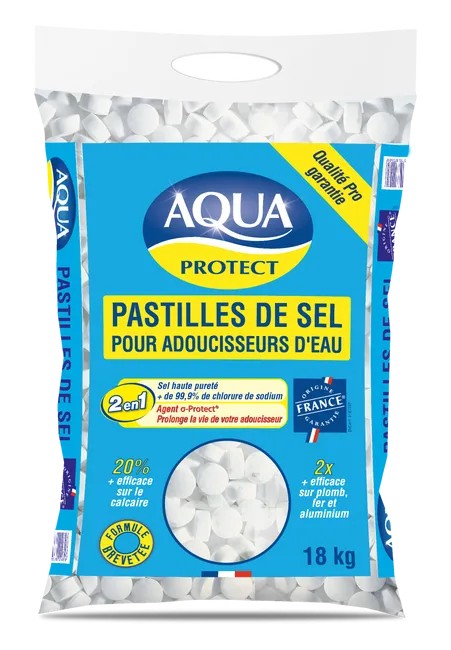 Pastilles de sel adoucisseur AQUA PRO, 25kg